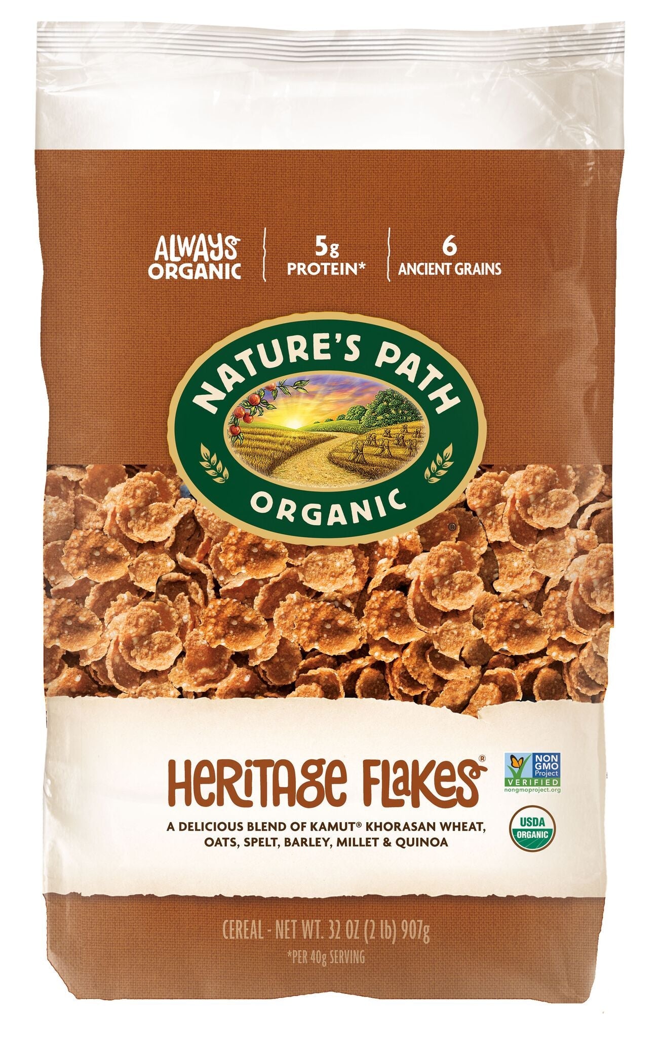 Nature's Path Heritage Flakes; 32 Ounces; 6 Per Case - High Mart Wholesale