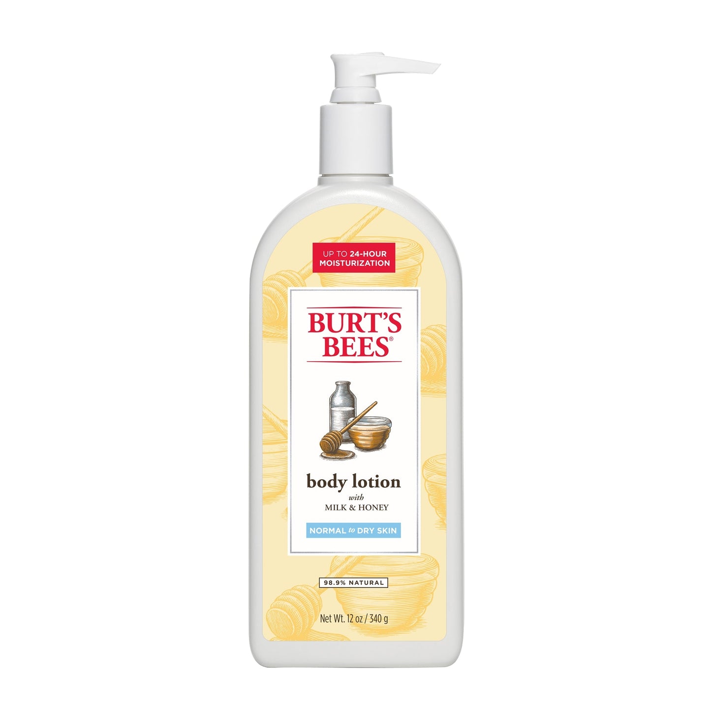 Burt's Bees Body Lotion Milk & Honey; 12 Ounces; 3 Per Box; 4 Per Case