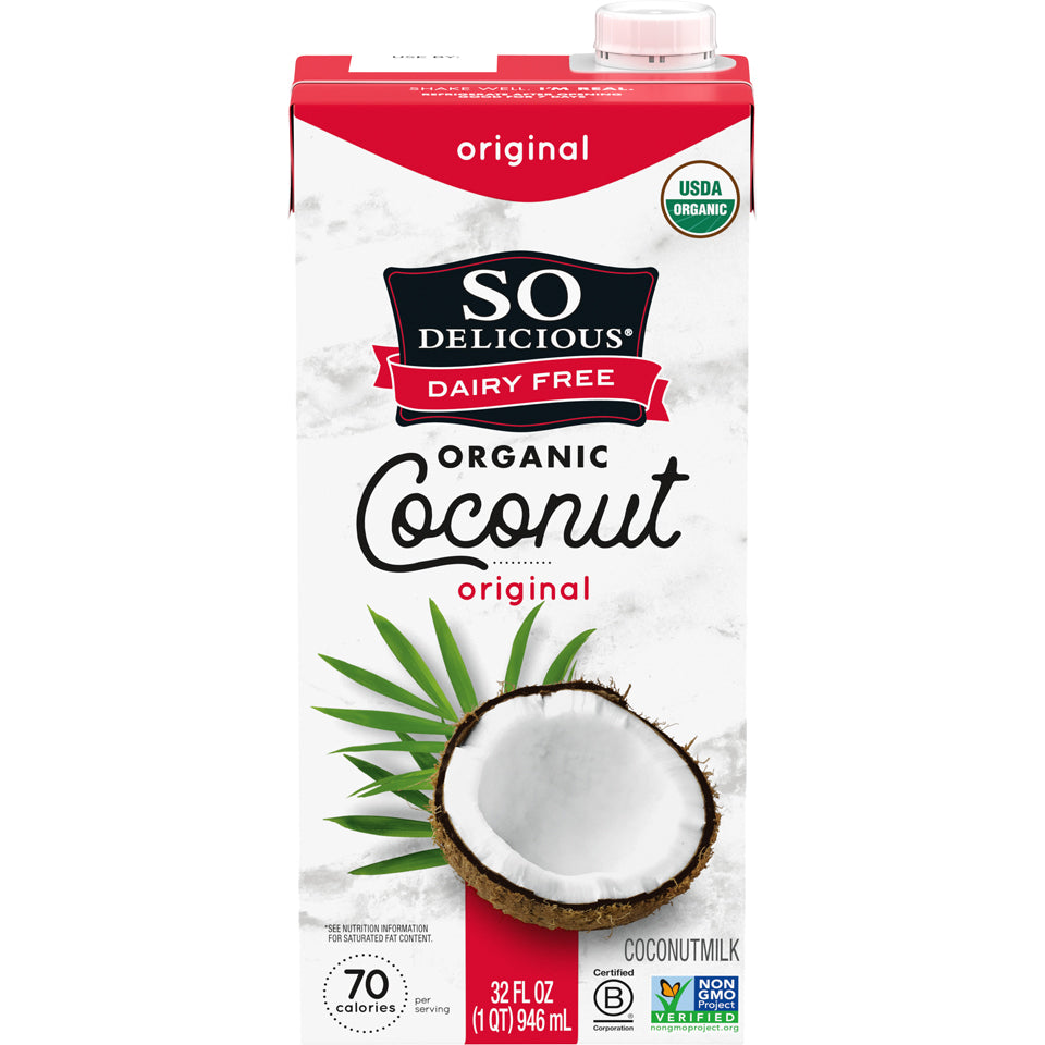 So Delicious Dairy Free Coconut Original Aseptic; 1 Quart; 12 Per Case - High Mart Wholesale