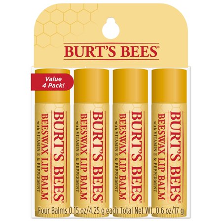 Burt's Bees Beeswax Lip Balm; 0.6 Ounces; 4 Per Box; 3 Per Case - High Mart Wholesale