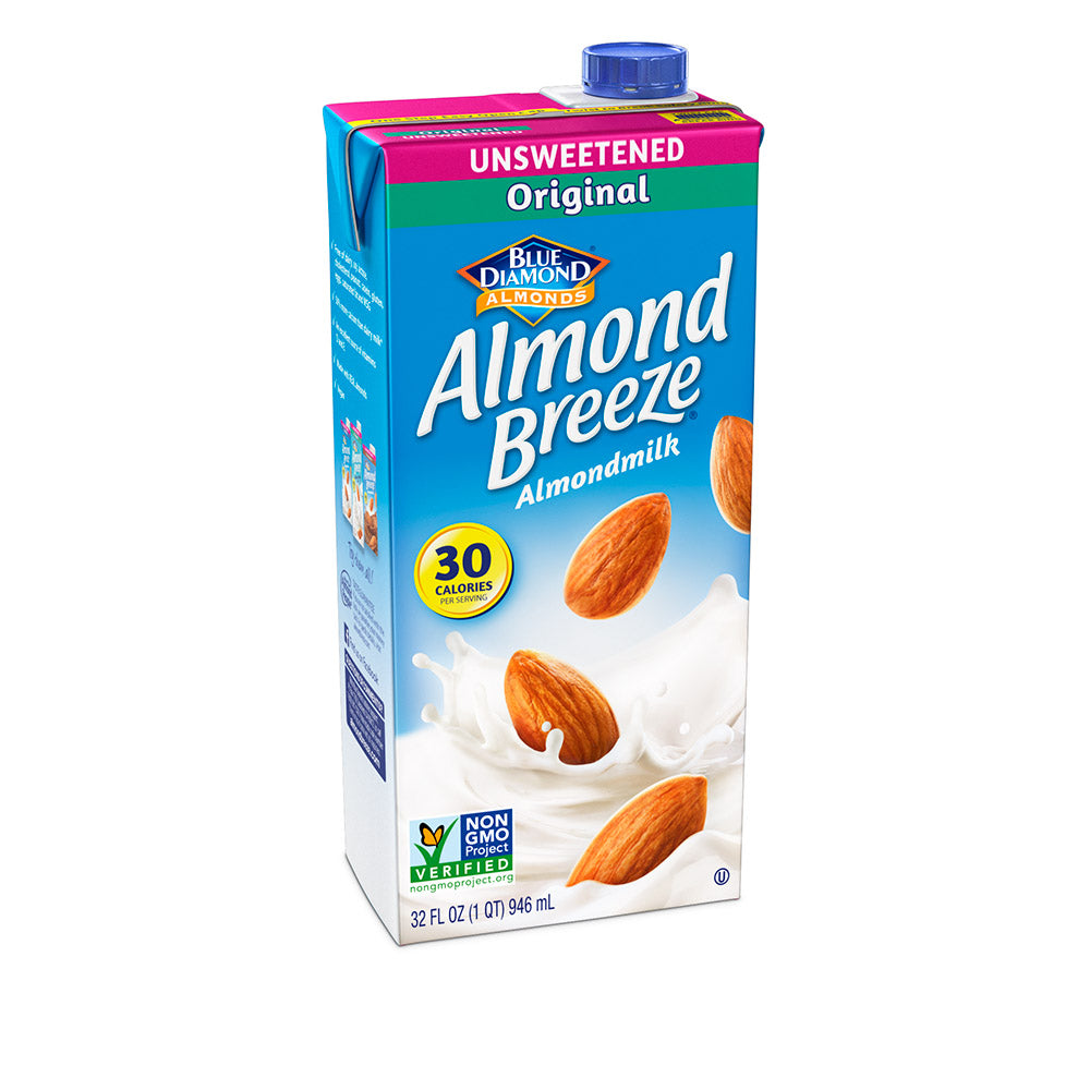 Almond Breeze Unsweetened Almond Milk Substitute; 32 Ounces; 12 Per Case - High Mart Wholesale