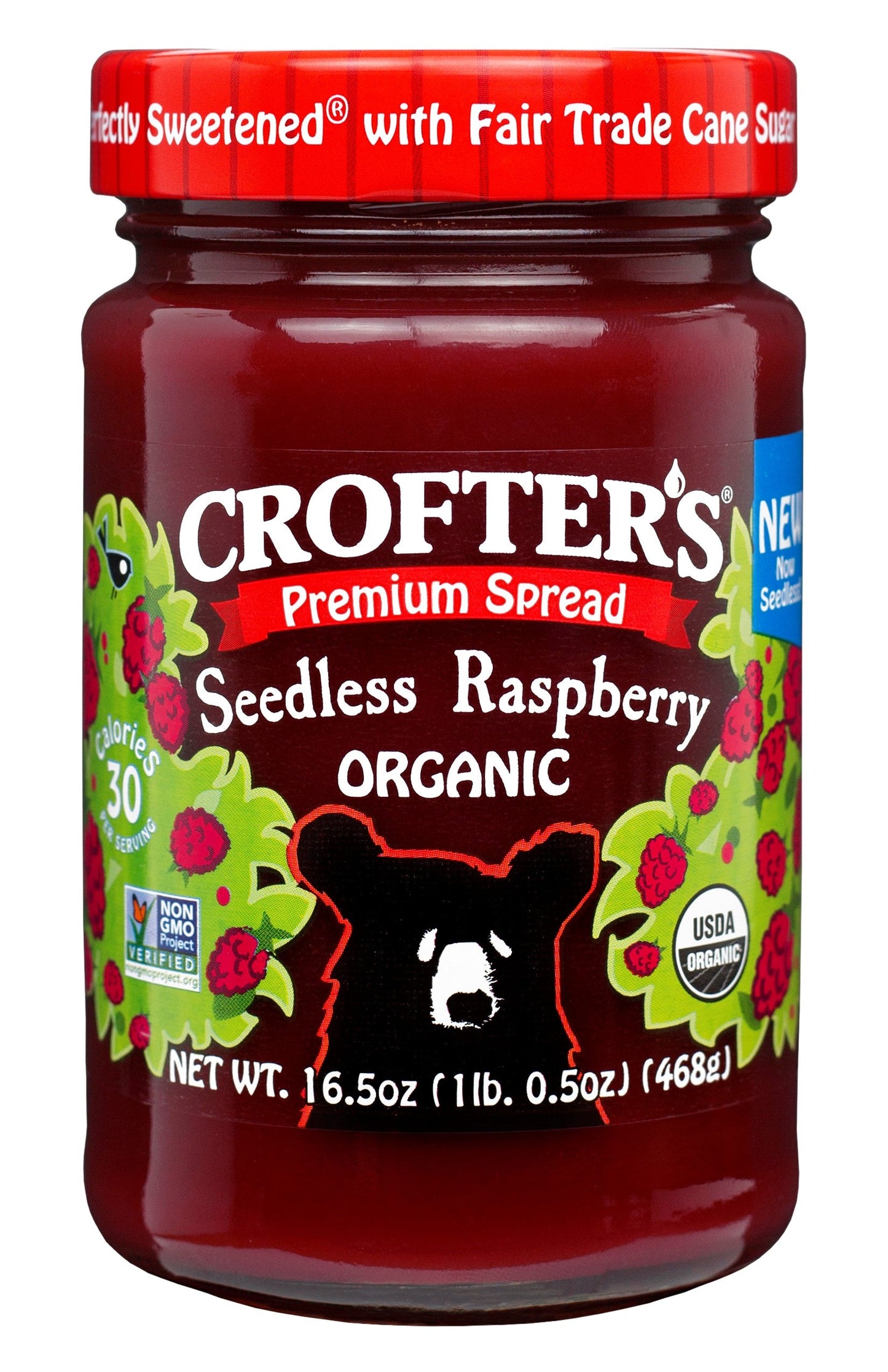 Crofters Organic Spread Premium Raspberry; 16.5 Ounces; 6 Per Case - High Mart Wholesale