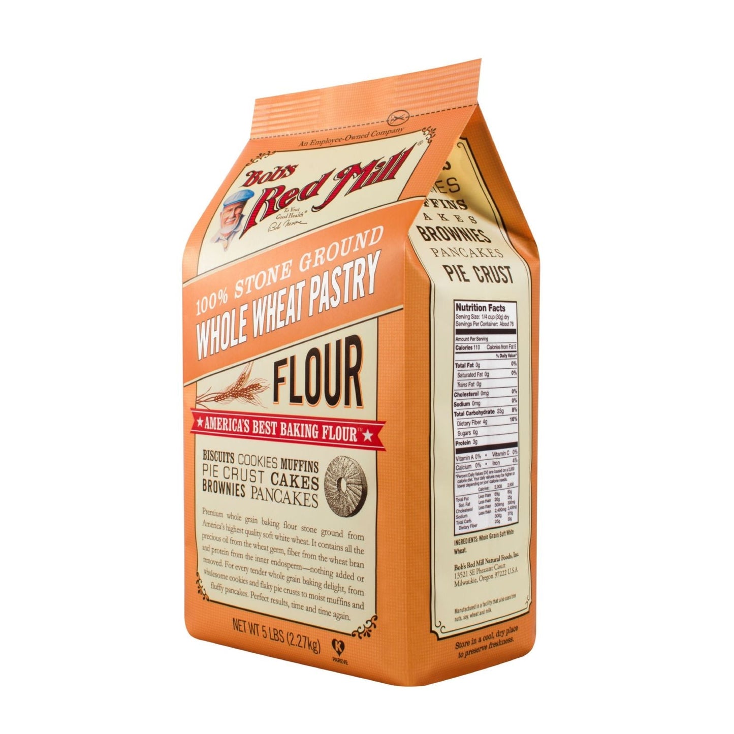 Bob's Red Mill Natural Foods Inc Whole Wheat Pastry Flour; 5 Pounds; 4 Per Case