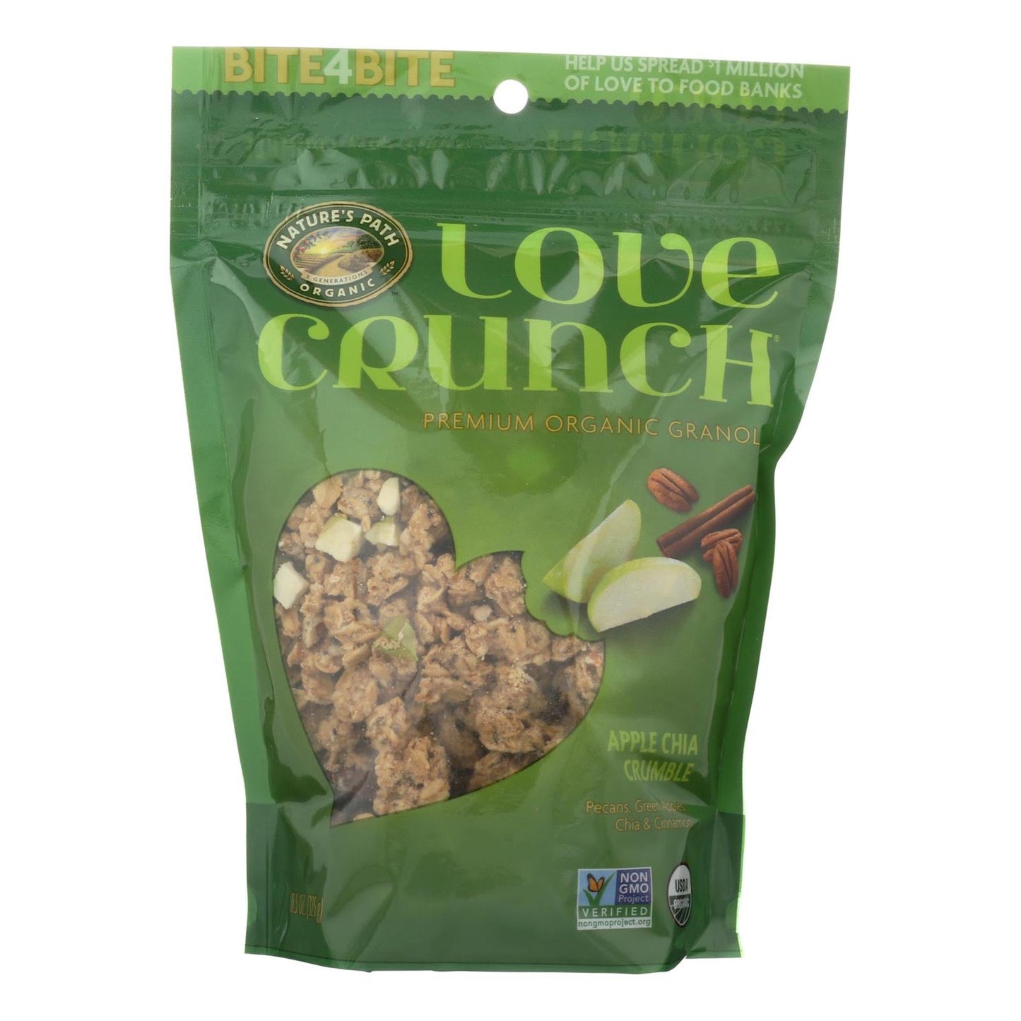 Love Crunch Apple Chia Crumble Organic Granola Pouch; 11.5 Ounce; 6 Per Case - High Mart Wholesale
