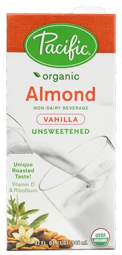 Pacific Foods Organic Unsweetened Almond Vanilla; 32 Fluid Ounces; 12 Per Case - High Mart Wholesale