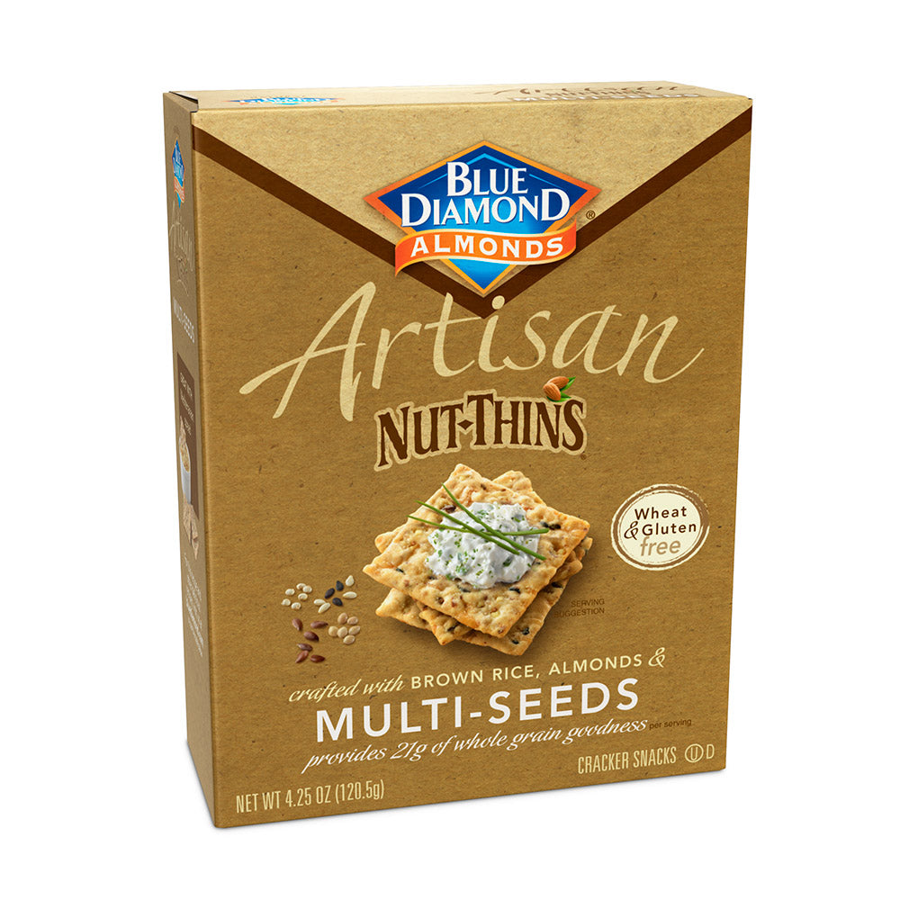 Blue Diamond Almonds Multi Seed Crackers 4.25 Ounce; 4.25 Ounces; 12 Per Case - High Mart Wholesale