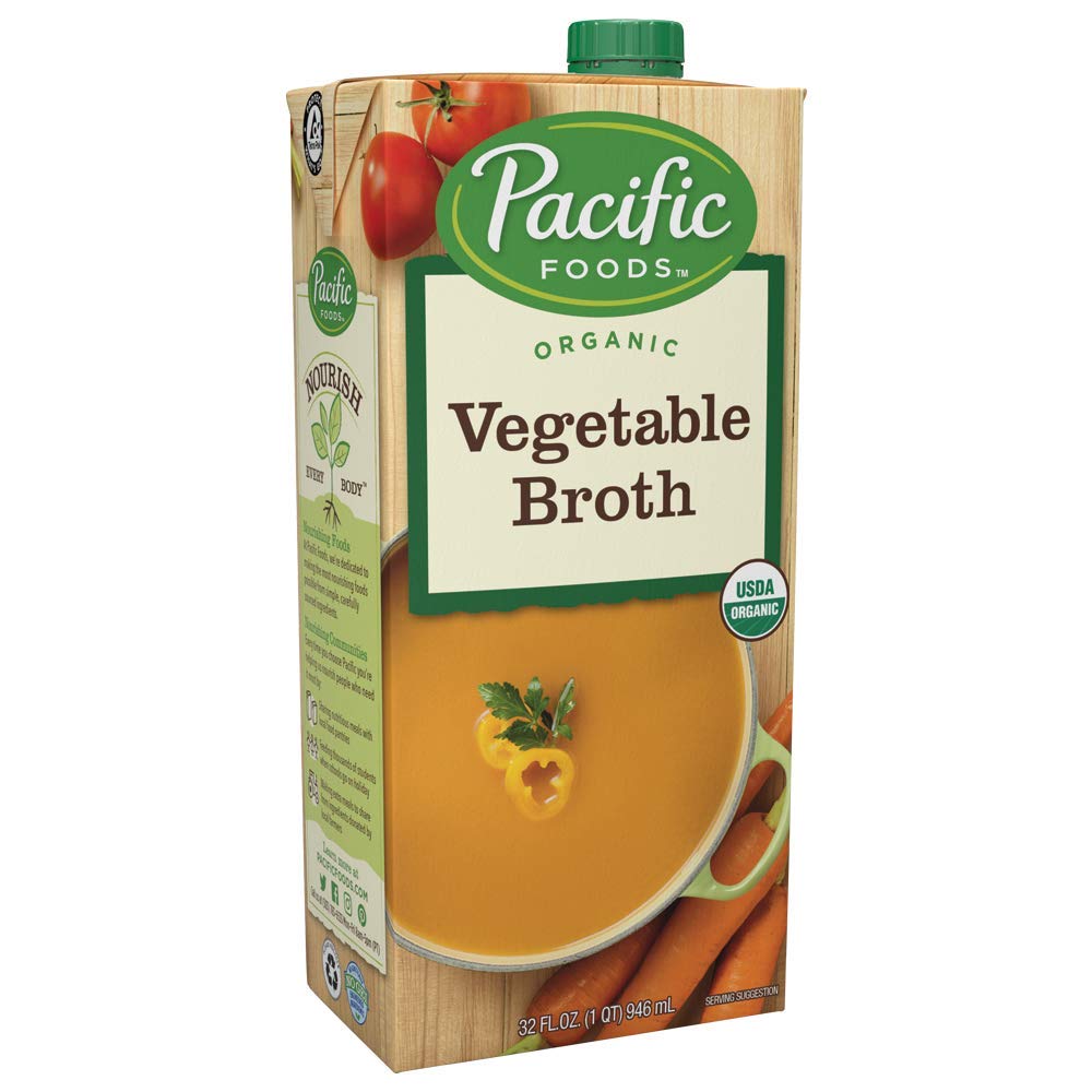 Pacific Foods Organic Vegetable Broth; 32 Fluid Ounces; 12 Per Case - High Mart Wholesale