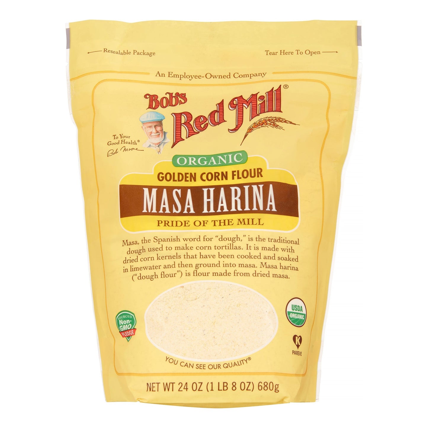 Bob's Red Mill Natural Foods Inc Organic Masa Harina; 24 Ounces; 4 Per Case