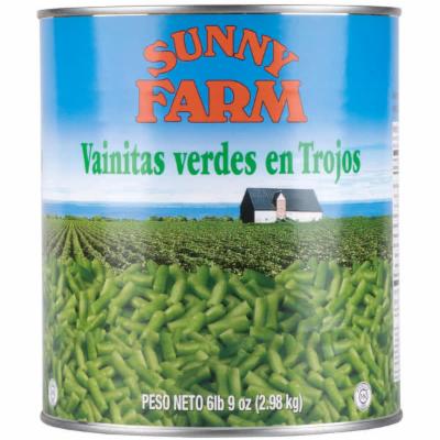 Happy Chef Green Beans 5 Sieve Canned; 102 Ounces; 6 Per Case
