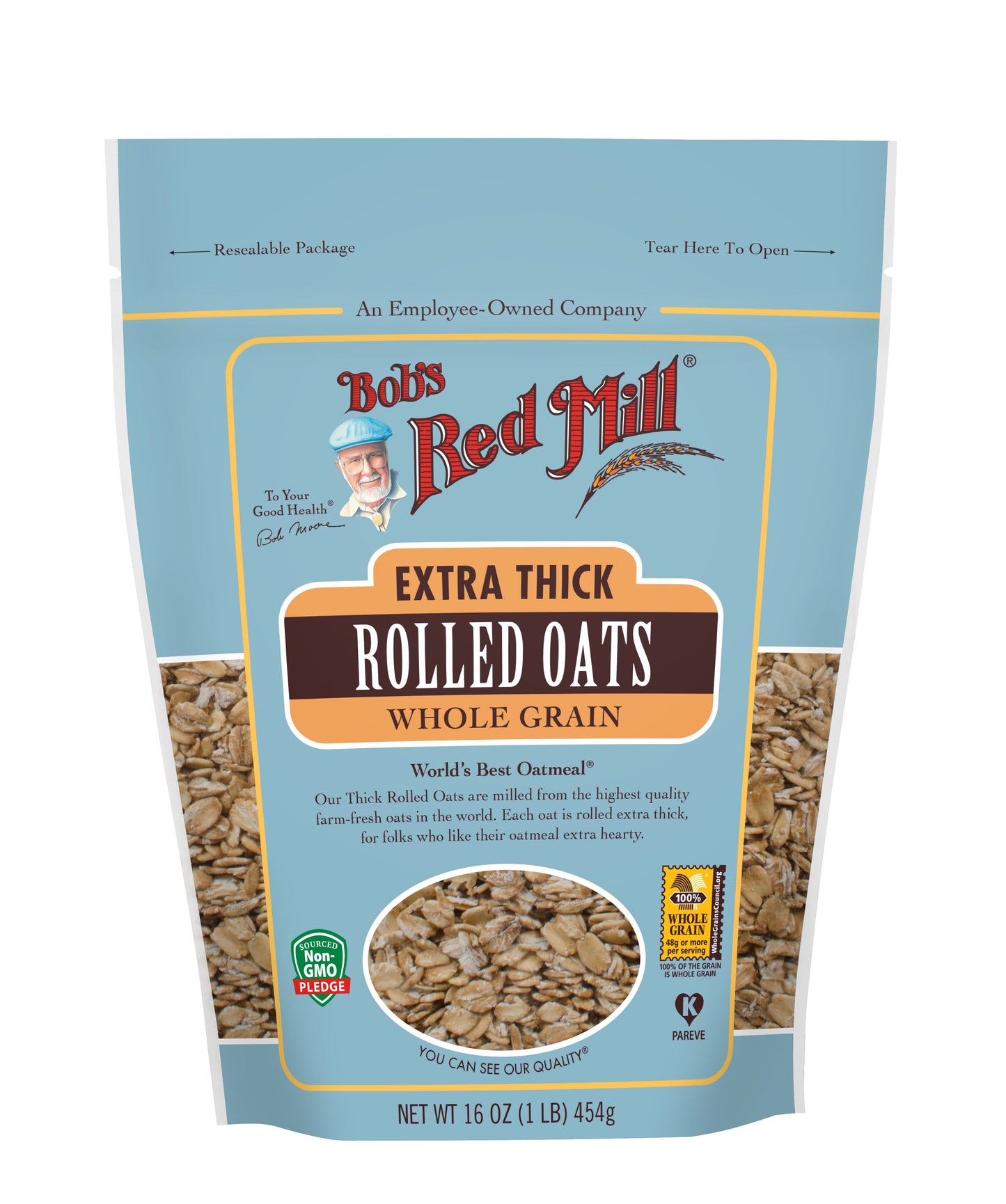 Bob's Red Mill Natural Foods Inc Extra Thick Rolled Oats; 16 Ounces; 4 Per Case