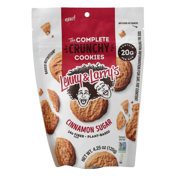 Lenny & Larry's Crunchy Cookie Cinnamon Sugar Cookie; 4.25 Ounces; 6 Per Case - High Mart Wholesale