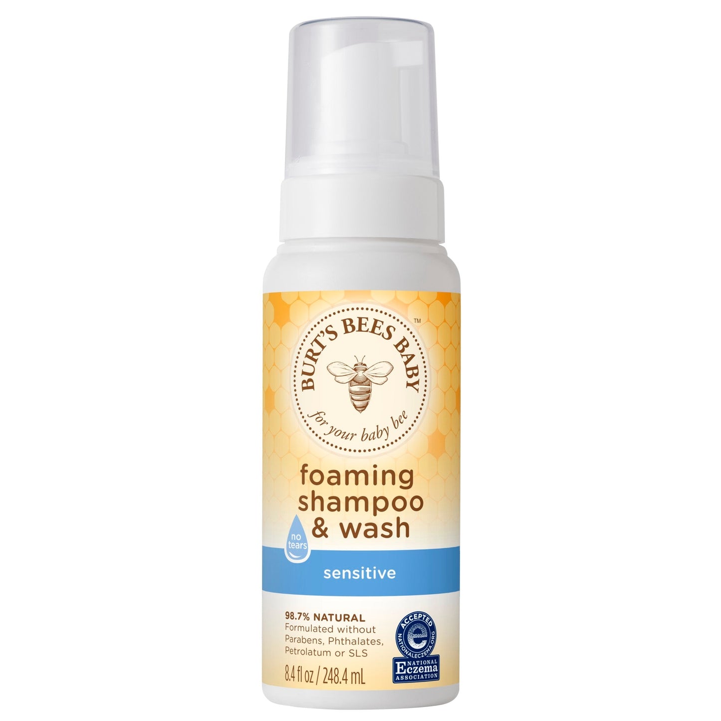 Burt's Bees Baby Shampoo & Wash Foaming; 8.4 Ounce; 3 Per Box; 4 Per Case