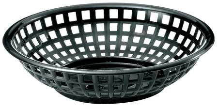 Tablecraft Basket Round Black 8 Inch; 36 Each; 1 Per Case - High Mart Wholesale