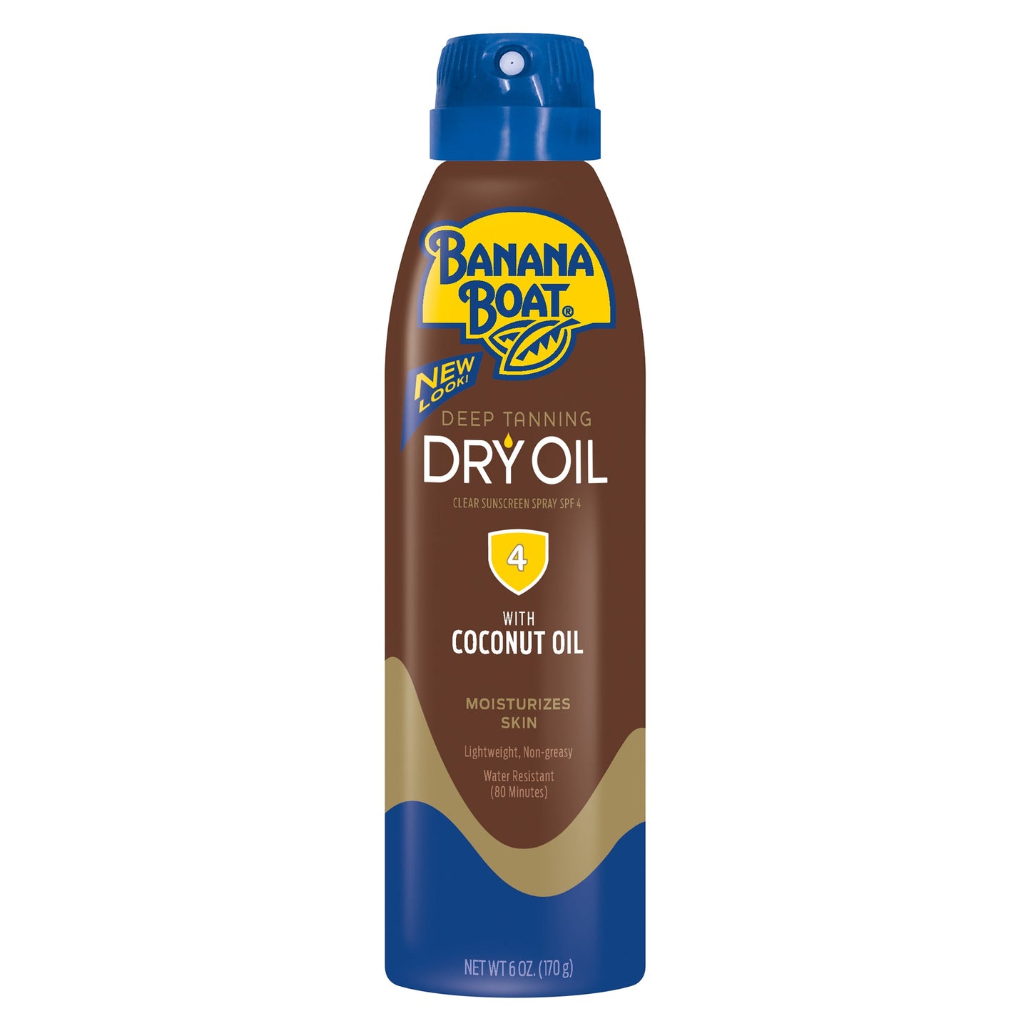 Banana Boat Deep Tan Dry Oil Spf 4; 6 Ounces; 3 Per Box; 4 Per Case