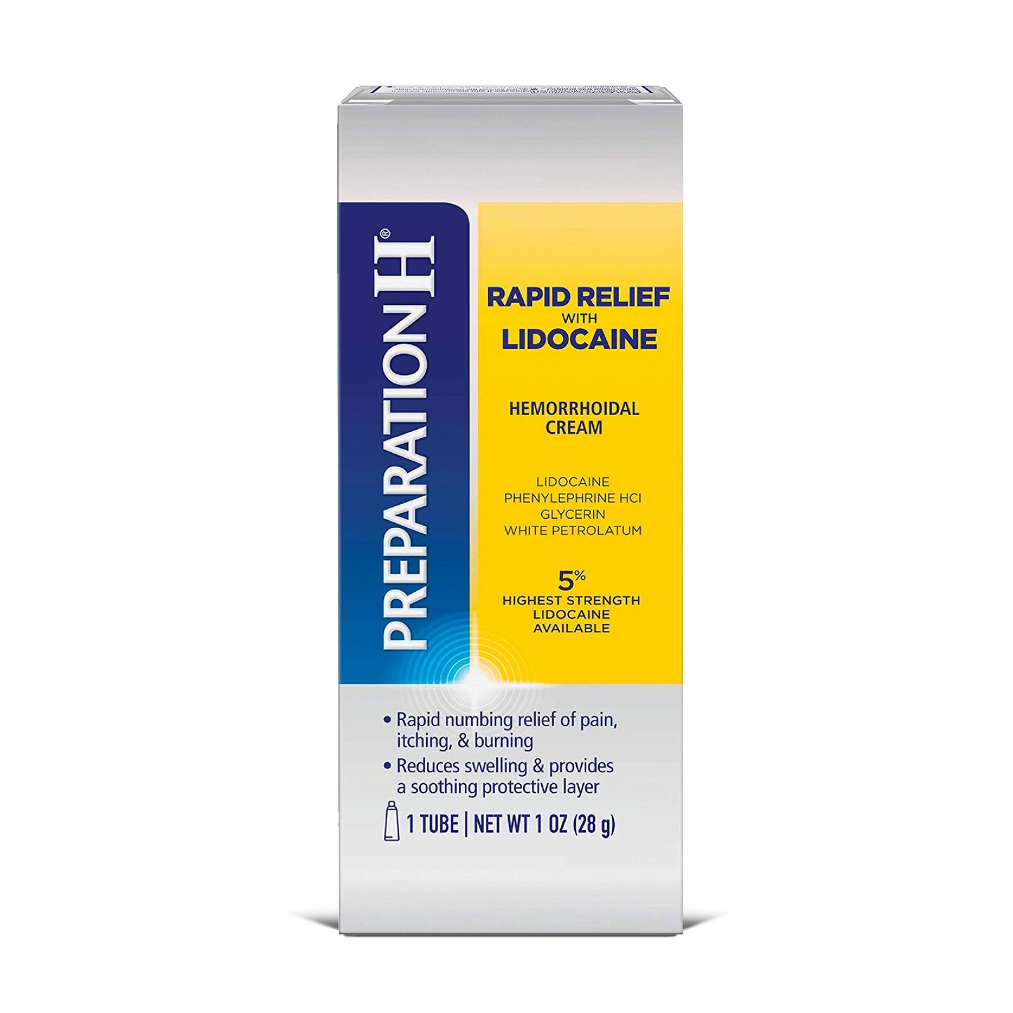 Preparation H Rapid Relief Lidocaine; 1 Ounces; 3 Per Box; 12 Per Case - High Mart Wholesale