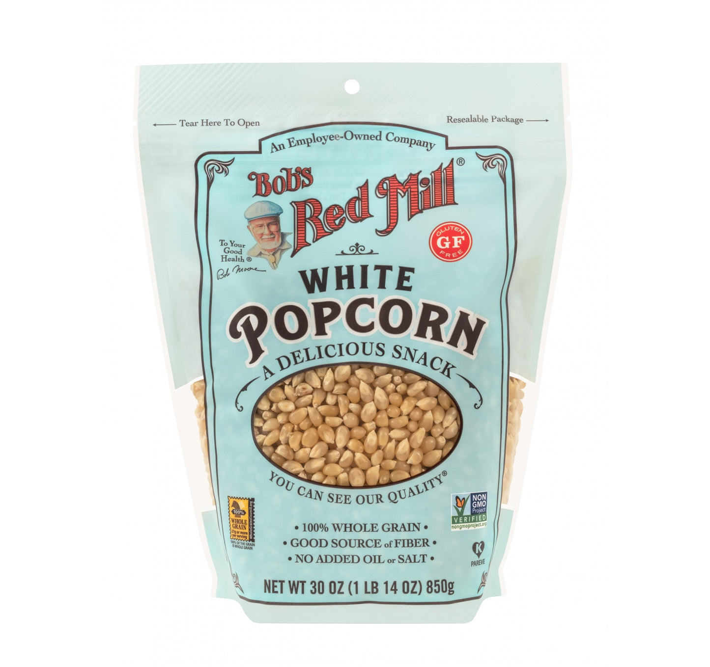 Bob's Red Mill Natural Foods Inc Popcorn Whole White; 30 Ounces; 4 Per Case