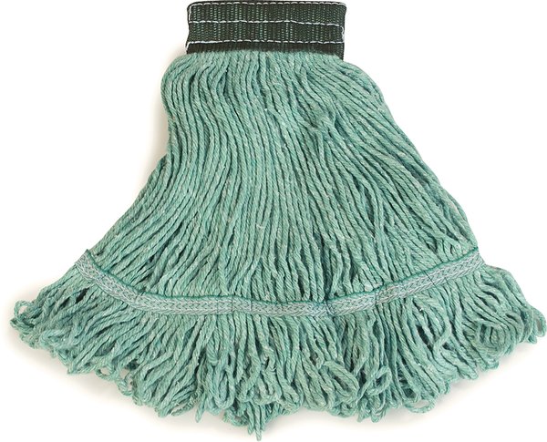 Carlisle Foodservice Mop Looped-End With Green Bandits; 12 Each; 1 Per Case