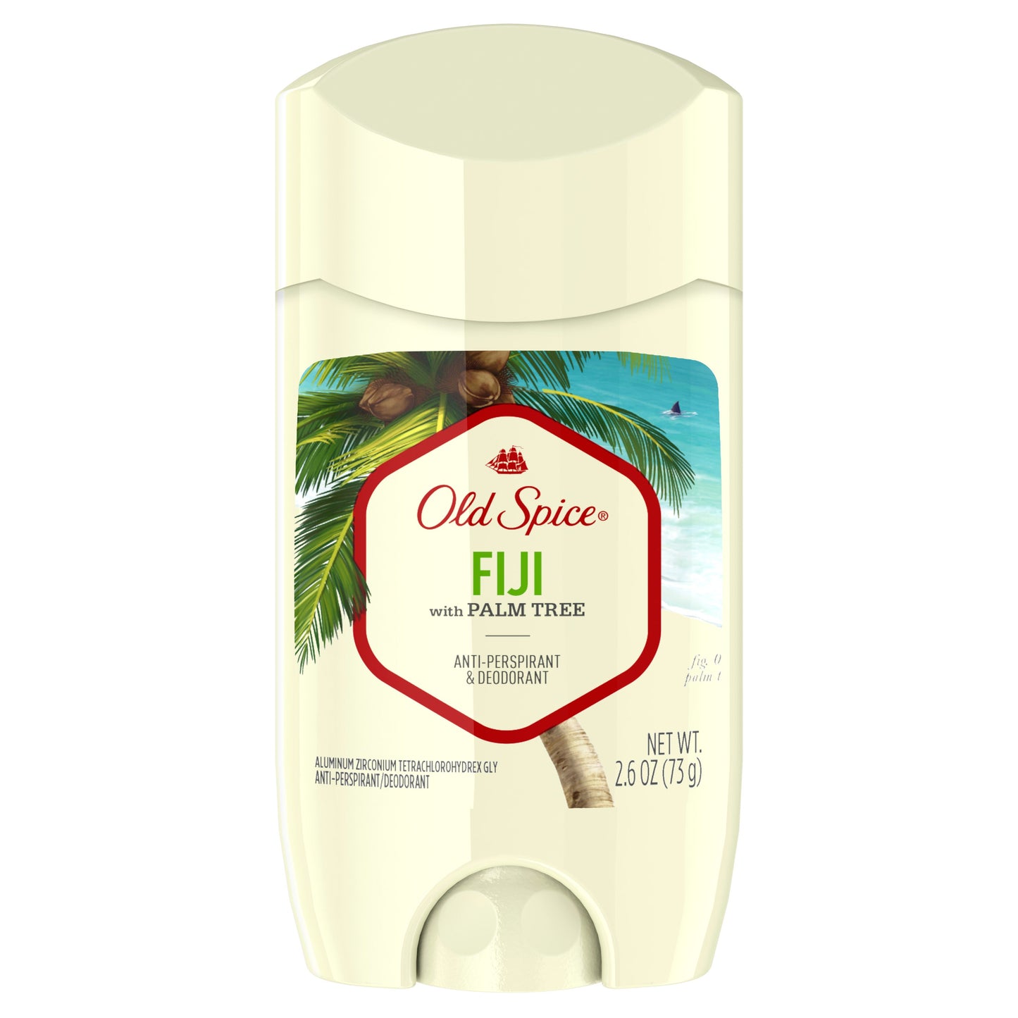 Old Spice Invisible Solid Deodorant Antiperspirant Fiji; 2.6 Ounces; 3 Per Box; 4 Per Case
