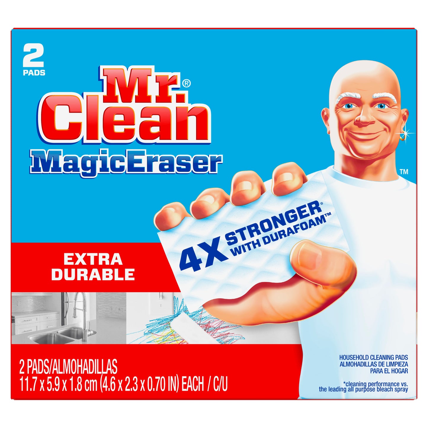Mr. Clean Magic Eraser Mixed Floorstand; 48 Count; 1 Per Case
