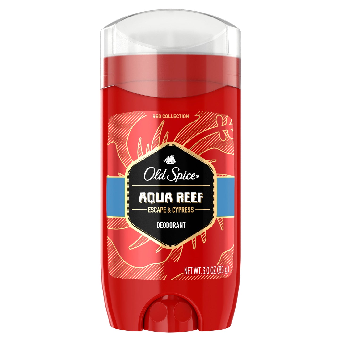 Old Spice Deodorant Red Zone Aqua Reef; 3 Ounce; 3 Per Box; 4 Per Case