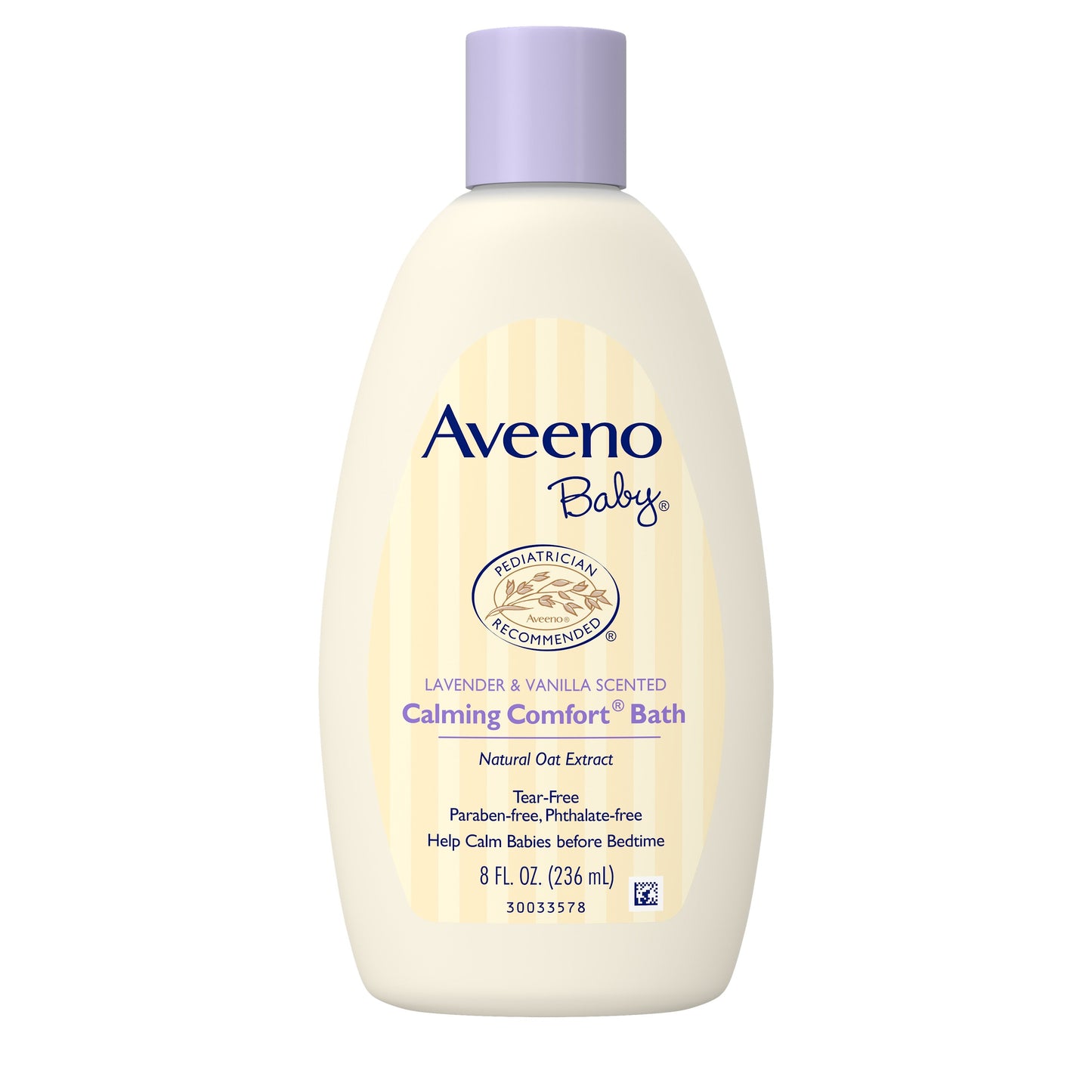 Aveeno Baby Calming Comfort Bath Lavender & Vanilla Scented; 8 Fluid Ounces; 3 Per Box; 8 Per Case - High Mart Wholesale