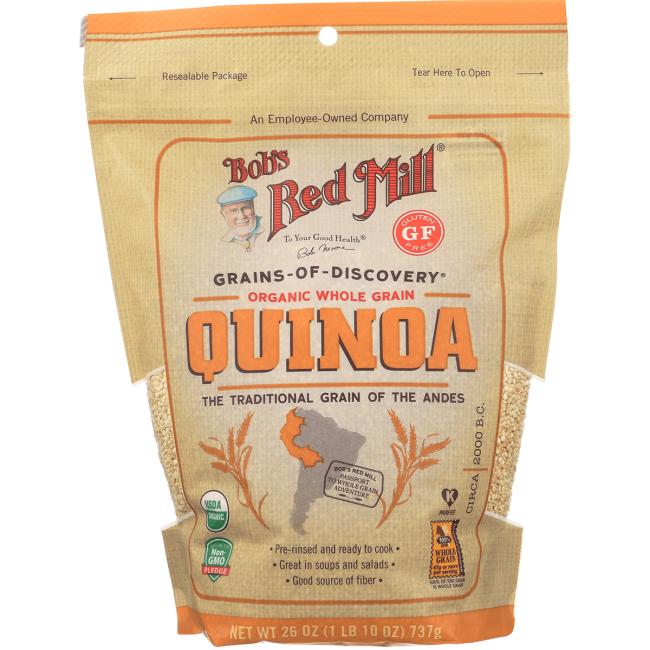 Bob's Red Mill Natural Foods Inc Organic White Quinoa; 26 Ounces; 4 Per Case