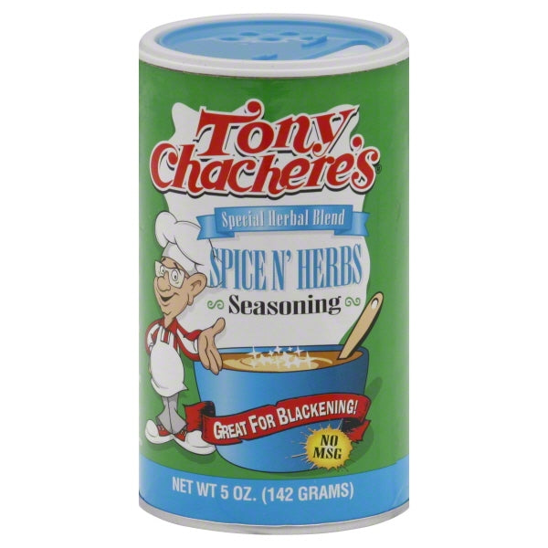 Tony Chachere's Creole Foods Spice & Herb Seasoning; 5 Ounces; 6 Per Case - High Mart Wholesale