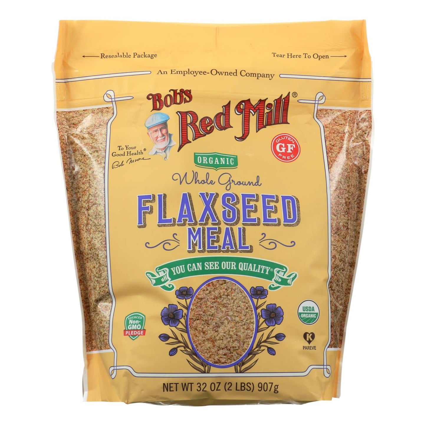 Bob's Red Mill Natural Foods Inc Organic Brown Flaxseed Meal; 32 Ounces; 4 Per Case