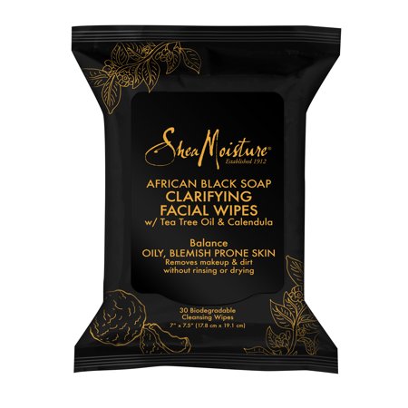 Shea Moisture Clarifying Wipes Facial Wipes; 30 Count; 3 Per Box; 8 Per Case - High Mart Wholesale