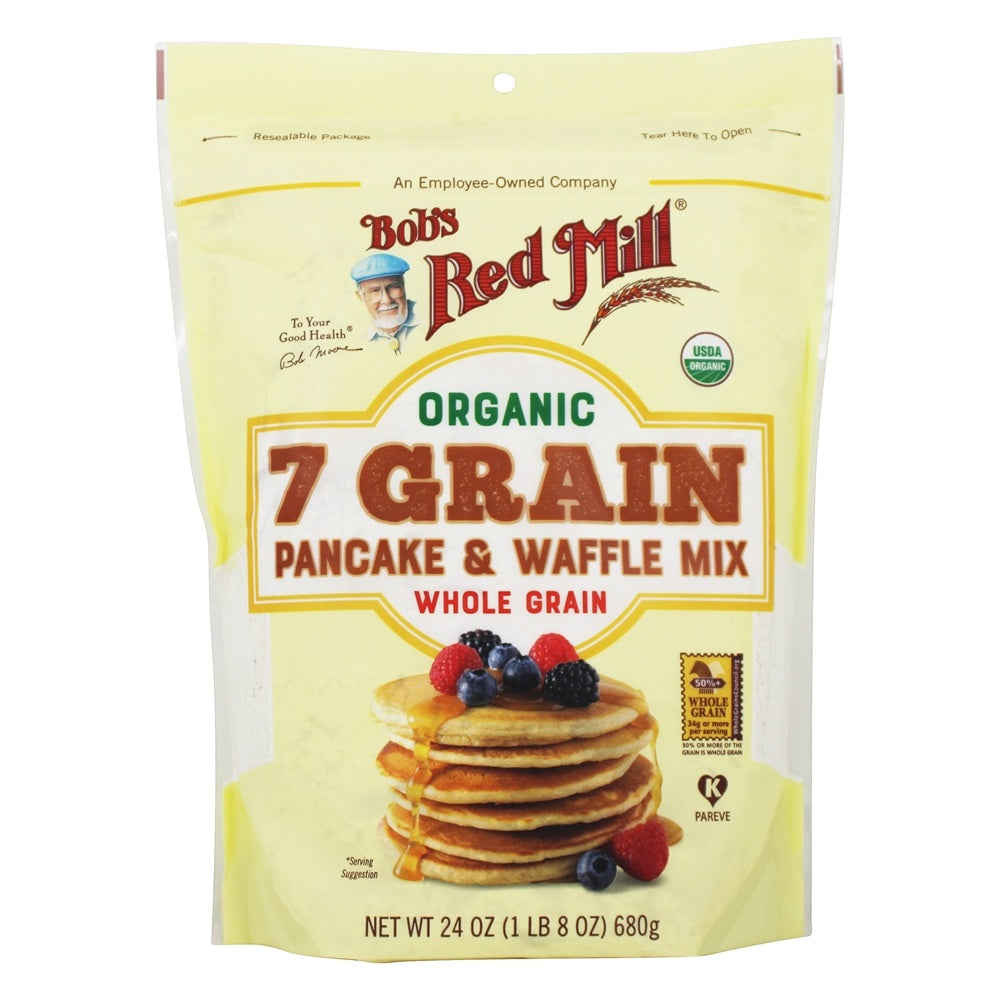 Bob's Red Mill Natural Foods Inc Organic 7 Grain Pancake And Waffle Mix; 24 Ounces; 4 Per Case