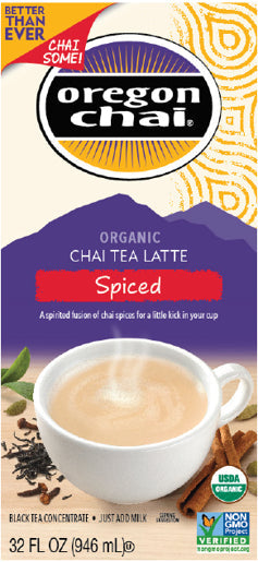 Oregon Chai Spiced Chai Organic Non-Gmo; 32 Fluid Ounces; 6 Per Case - High Mart Wholesale