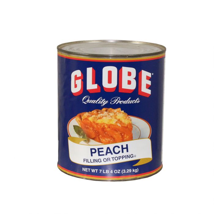 Globe Peach Filling Or Topping; 116 Ounces; 116 Ounces; 6 Per Case