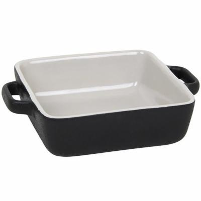 Front Of The House 1/4" Ounce Square Ovenware Dish; 12 Each; 1 Per Case - High Mart Wholesale