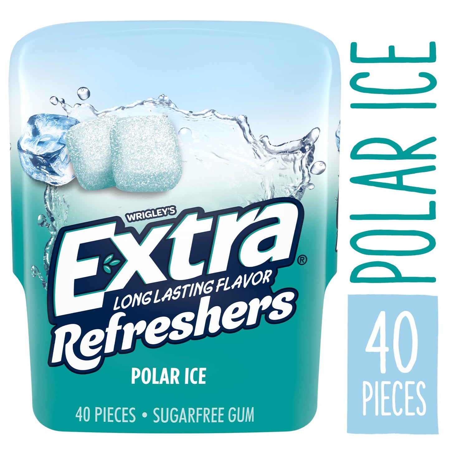 Extra Refreshers Polar Ice; 40 Piece; 4 Per Box; 6 Per Case