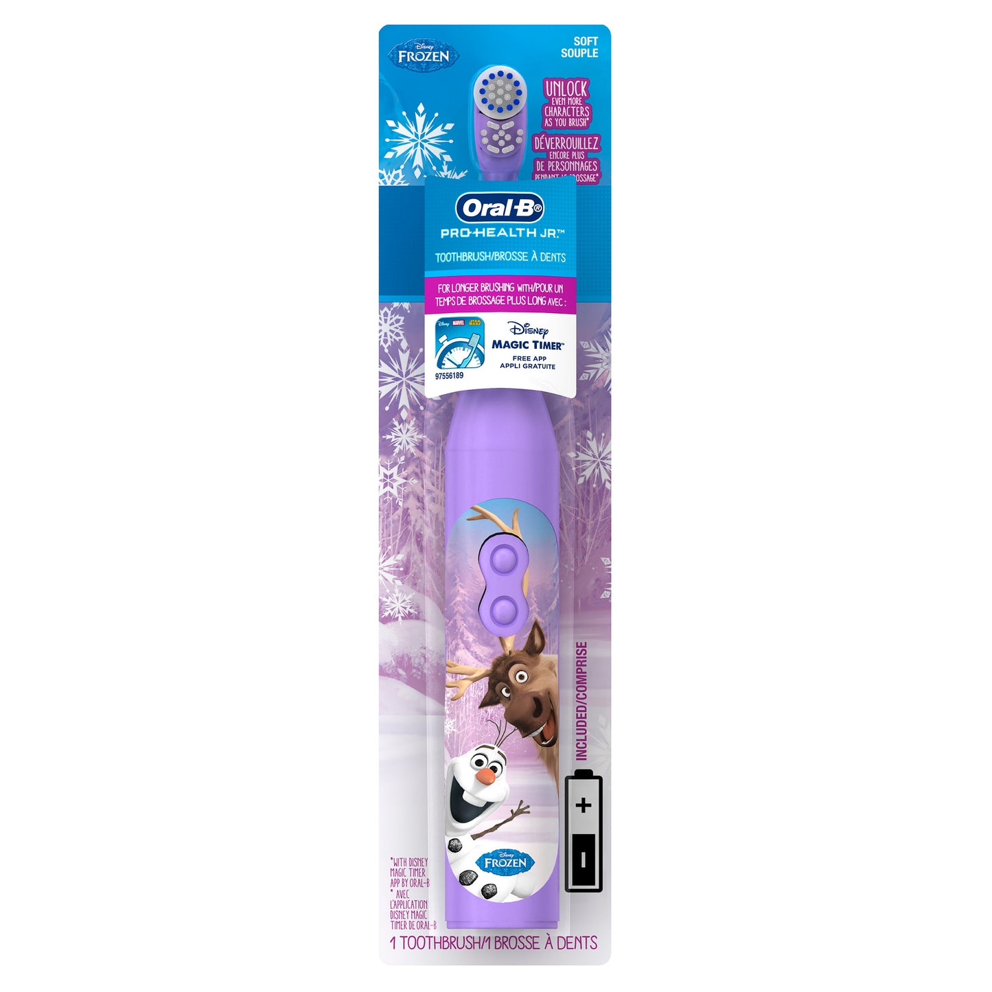 Oral B Frozen Battery Power Toothbrush; 1 Count; 4 Per Box; 6 Per Case - High Mart Wholesale
