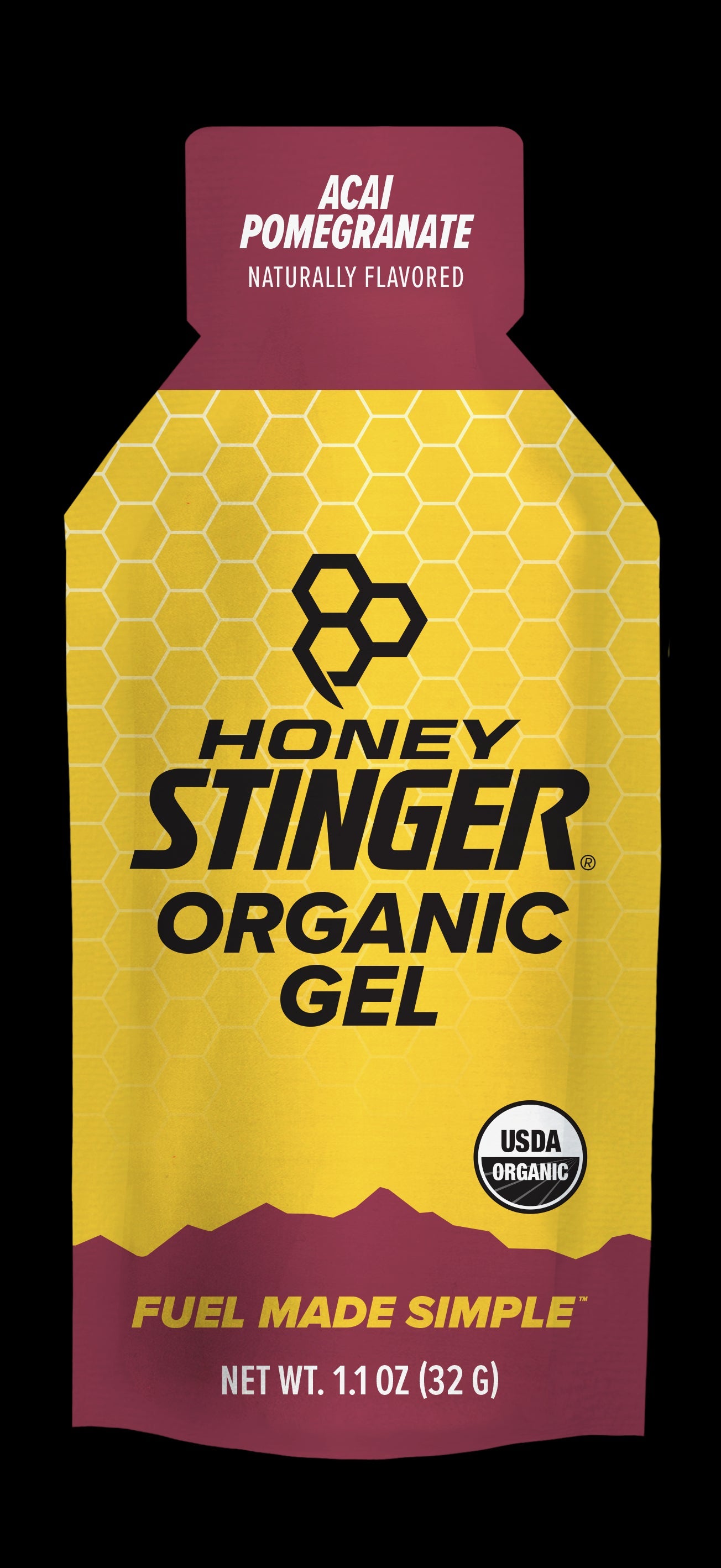 Honey Stinger Acai Pomegranate Energy Gels; 1.1 Ounces; 24 Per Box; 8 Per Case - High Mart Wholesale