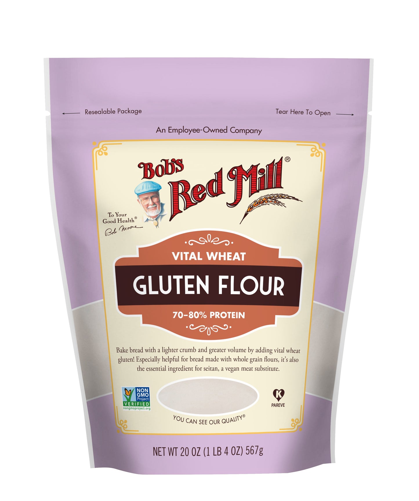 Bob's Red Mill Natural Foods Inc Wheat Gluten; 20 Ounces; 4 Per Case
