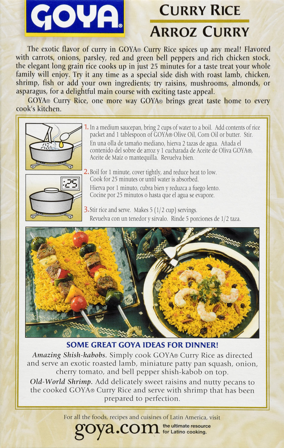 Goya Mix Curry Rice 0.70 Oz; 7 Ounces; 12 Per Case - High Mart Wholesale