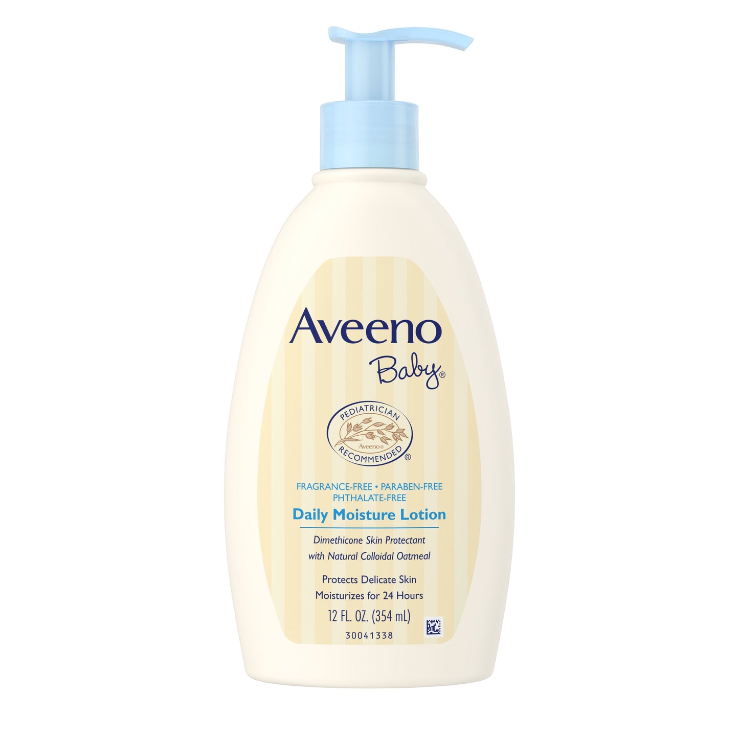 Aveeno Baby Daily Moisture Lotion Fragrance Free; 12 Fluid Ounces; 3 Per Box; 4 Per Case - High Mart Wholesale