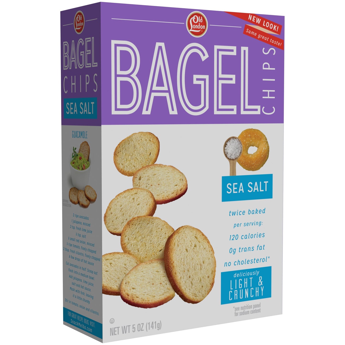 Old London Foods Foods Bagel Chips Sea Salt; 5 Ounce; 12 Per Case - High Mart Wholesale