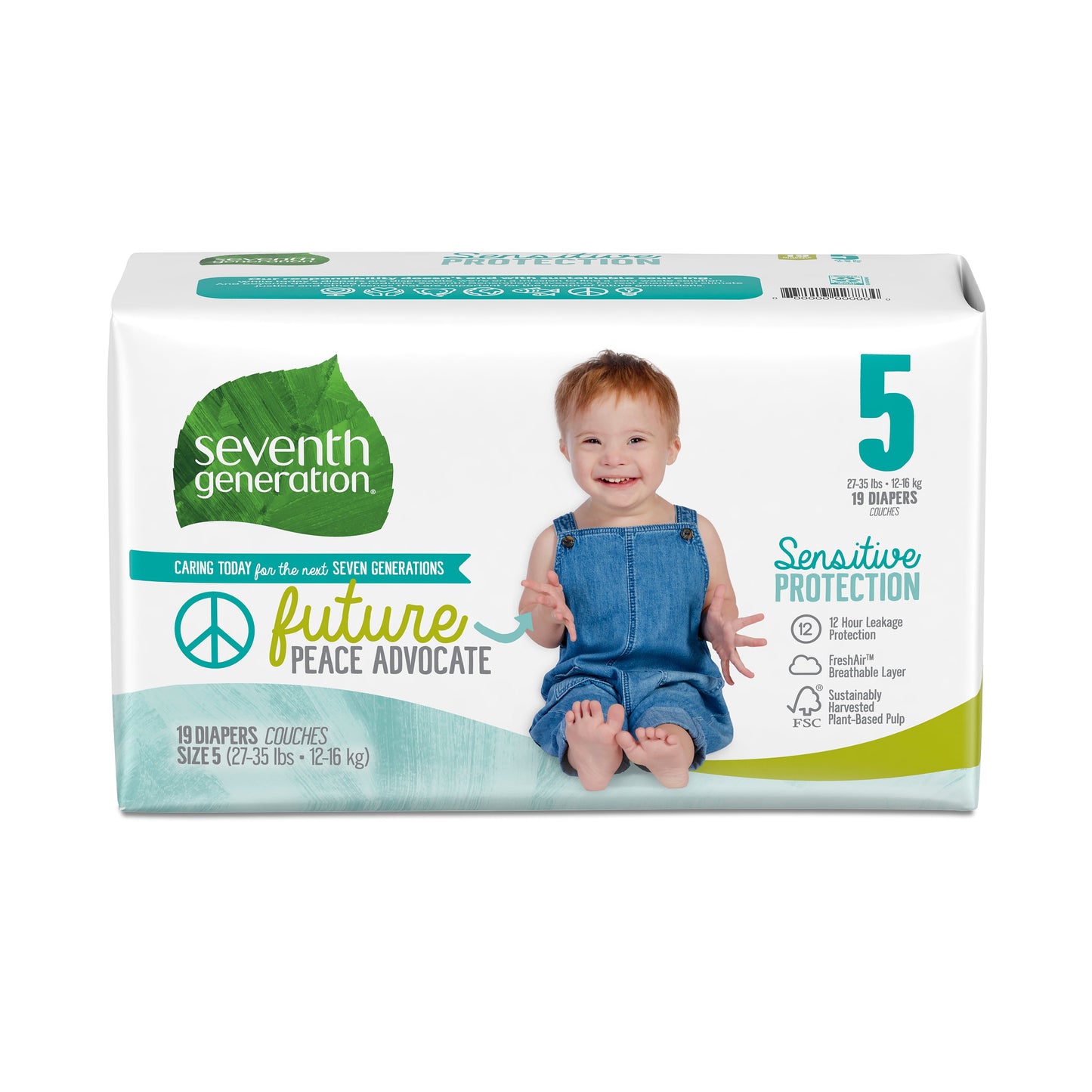 Seventh Generation Small Stage 5 Diapers; 19 Count; 4 Per Case - High Mart Wholesale