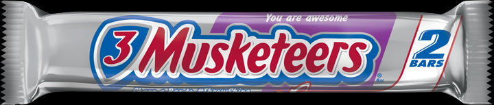 3 Musketeers Multi-Piece King Size Chocolate Candy Bar; 3.28 Ounces; 24 Per Box; 6 Per Case