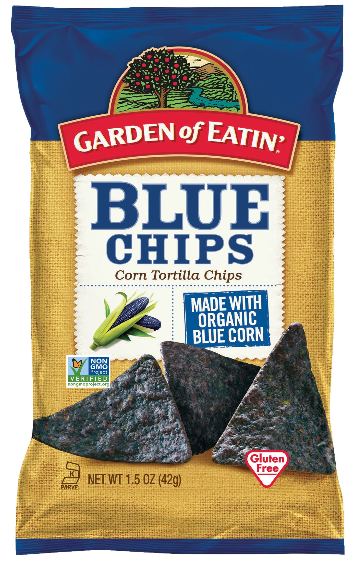 Garden Of Eatin' Blue Chips Snack Size; 1.5 Ounce; 24 Per Case