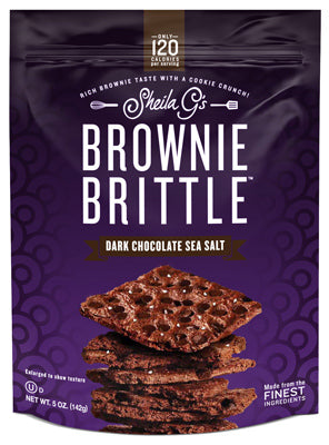 Sheila G's Brownie Brittle Dark Chocolate Sea Salt; 5 Ounces; 12 Per Case - High Mart Wholesale