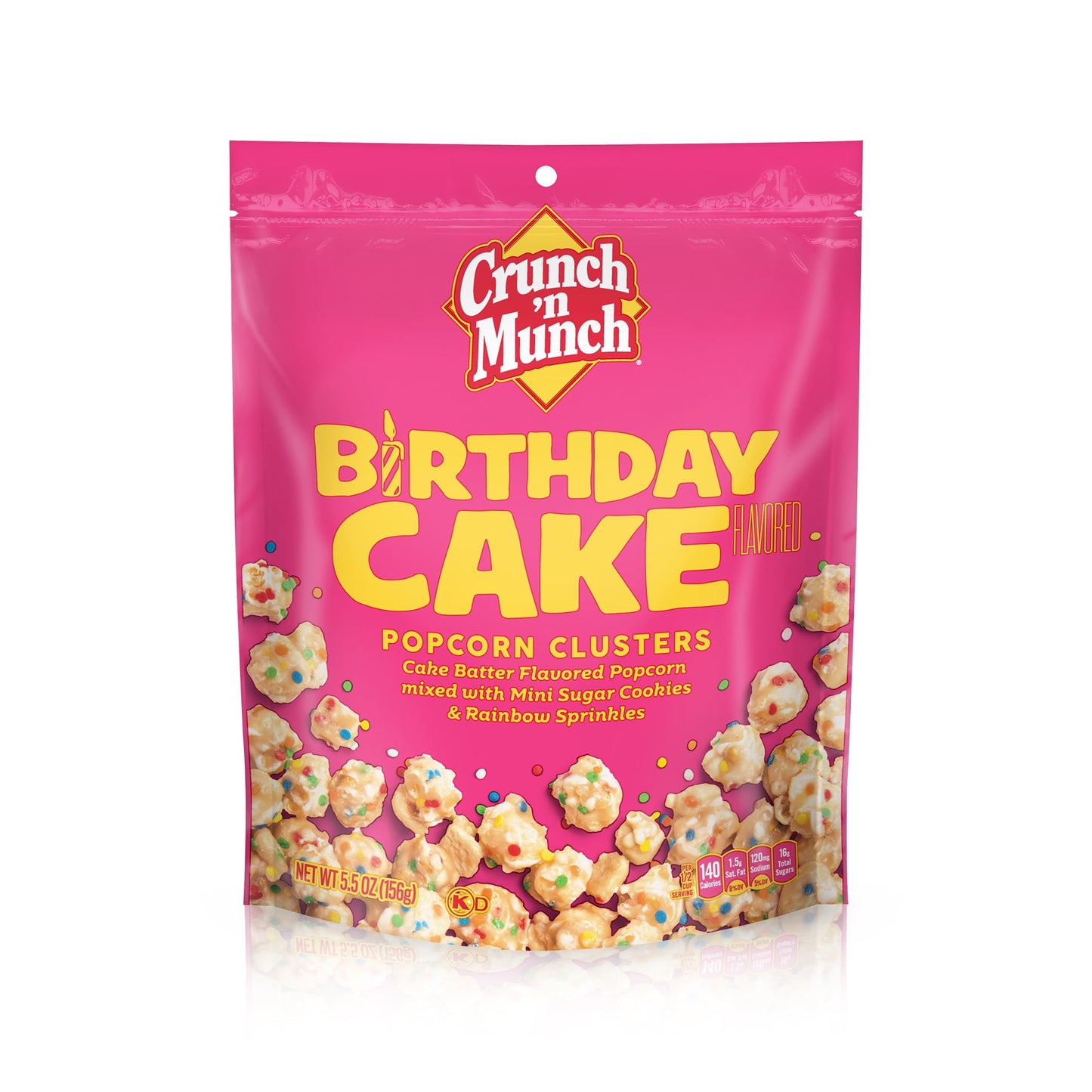 Crunch N Munch Popcorn Clusters Birthday Cake Flavored; 5.5 Ounces; 12 Per Case - High Mart Wholesale