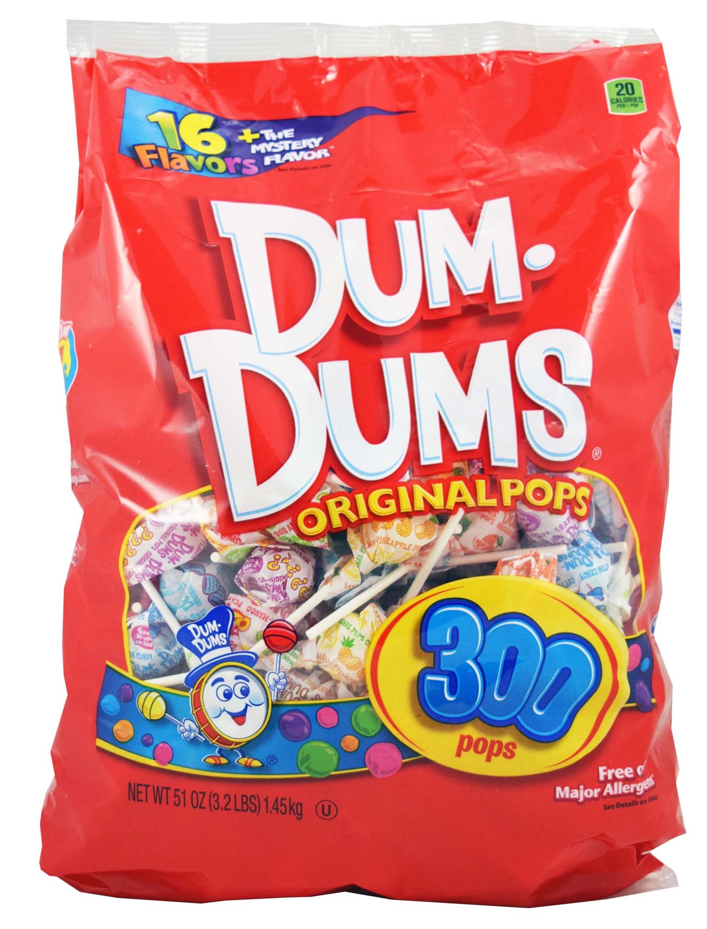 Dum Dums Pops Gusset Bag Halloween; 51 Ounces; 6 Per Case