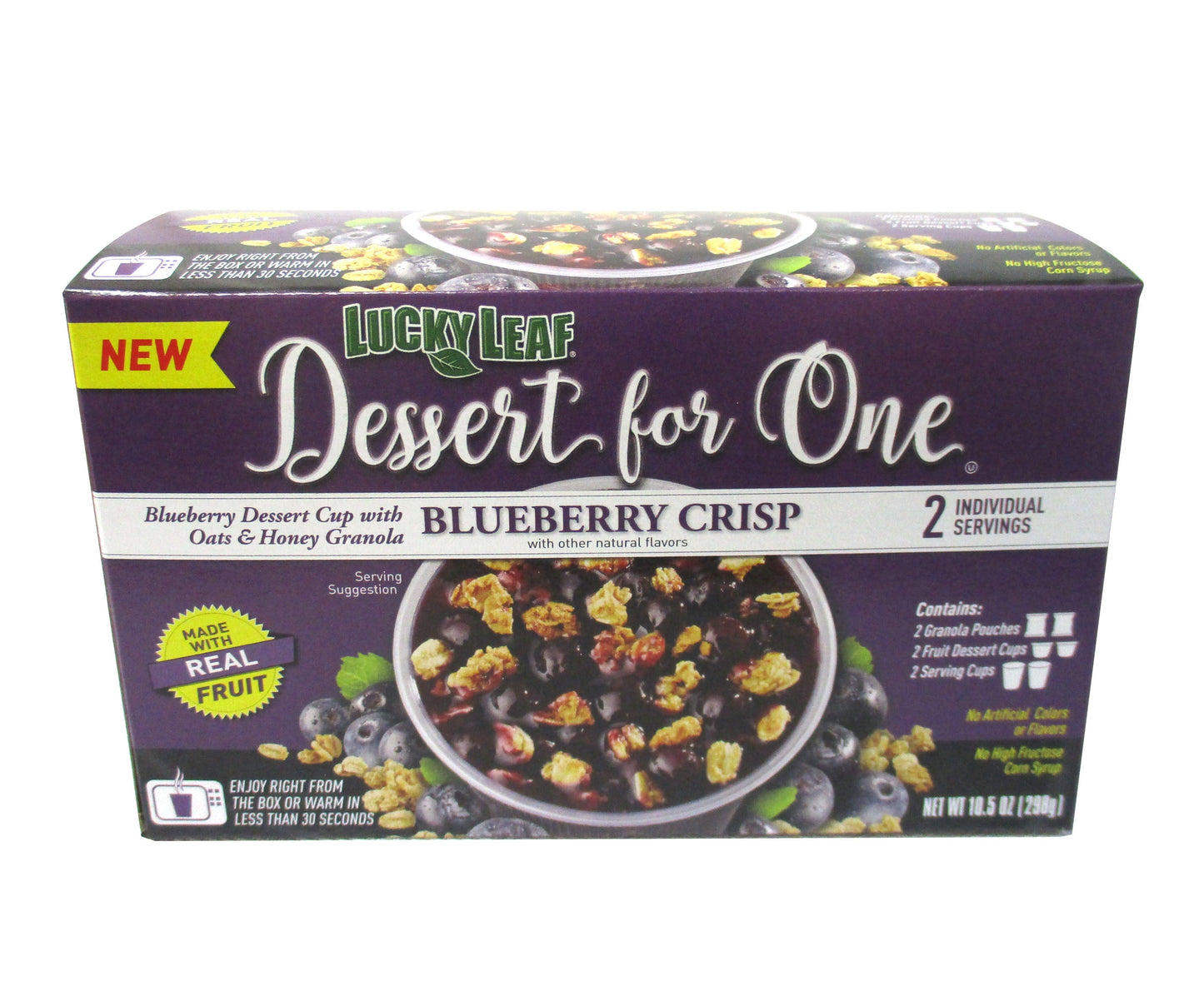 Lucky Leaf Blueberry Crisp Cup With Oats And Honey; 10.5 Ounces; 6 Per Case