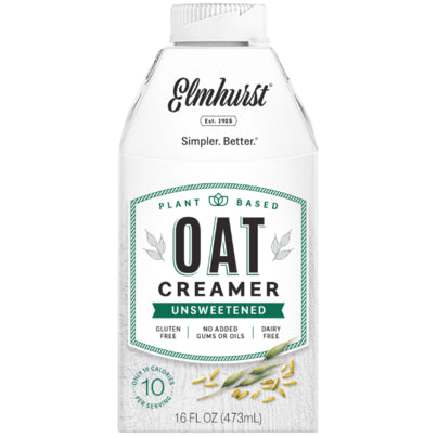 Elmhurst Milked Oat Creamer Unsweetened; 16 Fluid Ounces; 6 Per Case