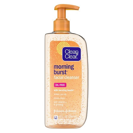 Clean & Clear Morning Burst Orange Oil Free Facial Cleanser; 8 Fluid Ounces; 3 Per Box; 8 Per Case