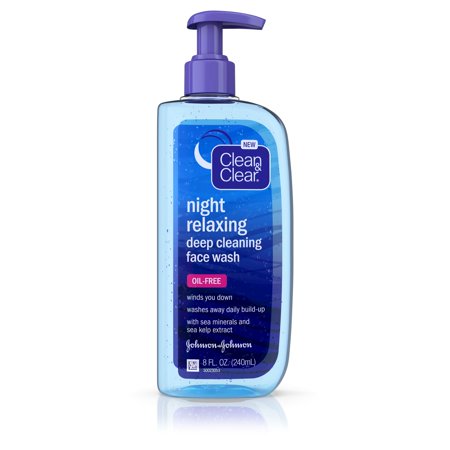 Clean & Clear Night Relaxing Oil Free Deep Cleaning Face Wash; 8 Fluid Ounces; 3 Per Box; 8 Per Case - High Mart Wholesale